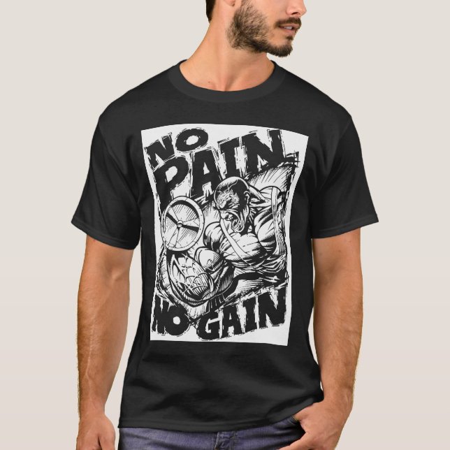 Camiseta Sin dolor sin ganancia - Motivación para la constr (Anverso)