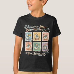 Camiseta Sin embargo Comunicación Escuchar AAC SLP Ganso