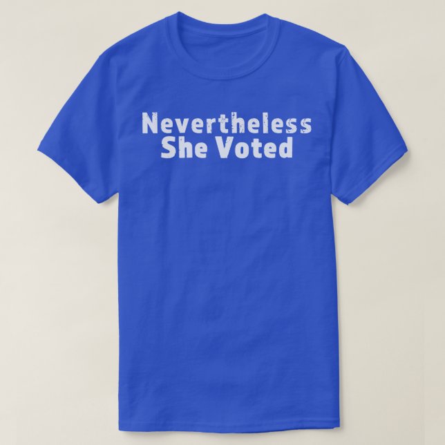 Camiseta sin embargo, ella 1 (Diseño del anverso)