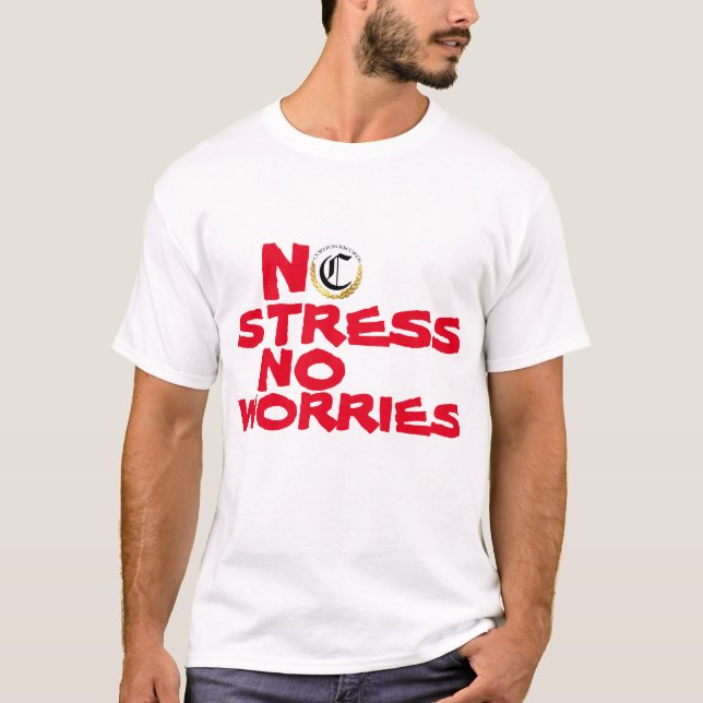 CAMISETA SIN ESFUERZO NI PREOCUPACIÓN POR EL BLANCO Y EL RO (Anverso)
