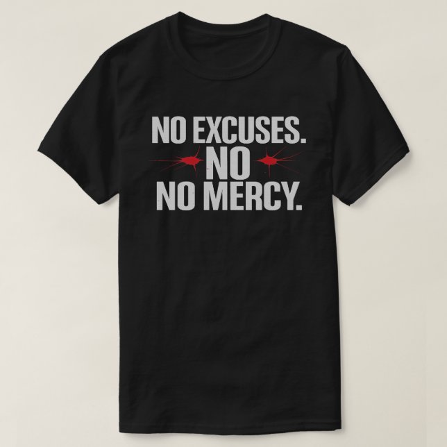 Camiseta Sin excusa no gracias - Motivational Gym T-Shirt (Diseño del anverso)