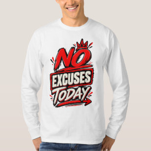 Camiseta Sin Excusas – Diseño Tipográfico Motivacional en N