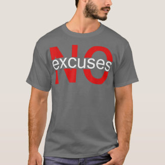 Camiseta Sin Excusas Motivación de Emprendimiento Motivacio