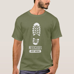 Camiseta Sin Excusas Solo Muévete – Diseño de Motivación pa