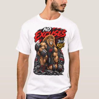 Camiseta Sin Excusas Solo Resultados León Gimnasio Fitness