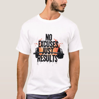 Camiseta Sin Excusas Solo Resultados | Pintura en Goteo Neg