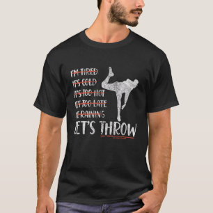 Camiseta Sin excusas Vamos a lanzar pista y disco deportivo