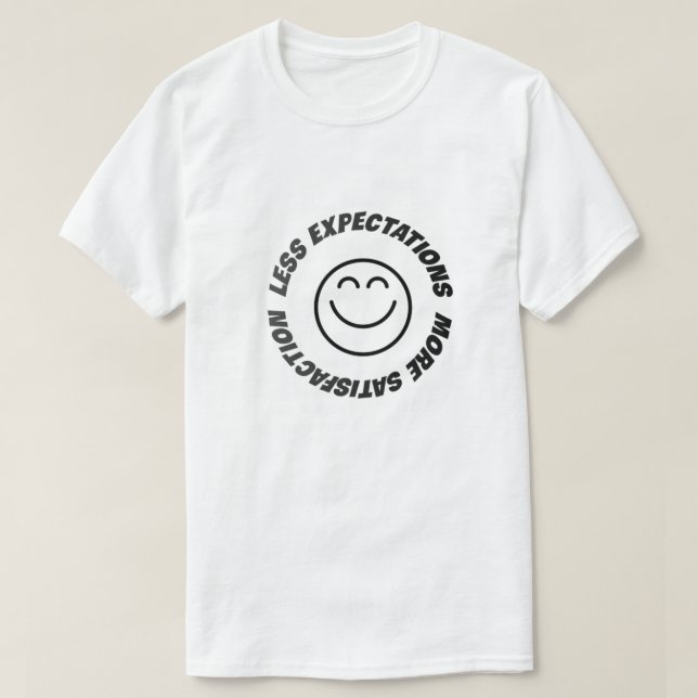 Camiseta Sin expectativas (Diseño del anverso)