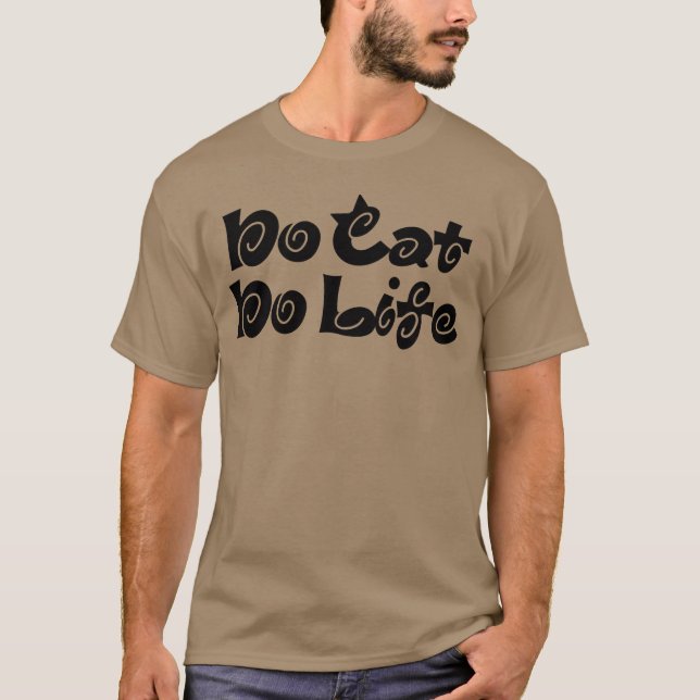 Camiseta Sin gato sin chica de vida (Anverso)