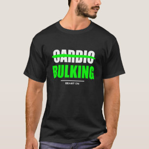 Camiseta Sin Gimnasio de Bulking Cardio Construcción de cue