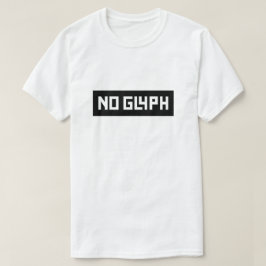 Camiseta Sin glifo, blanco