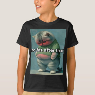 Camiseta sin grasa después de eso