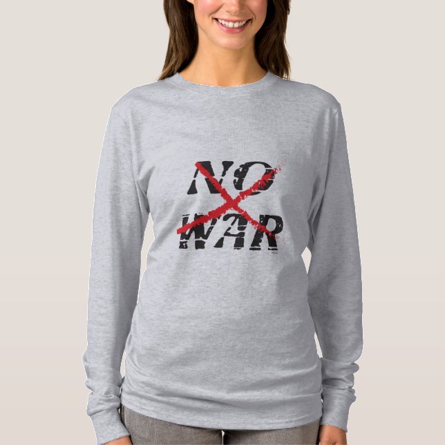 Camiseta Sin guerra, contra la guerra, libertad, no violenc (Anverso)