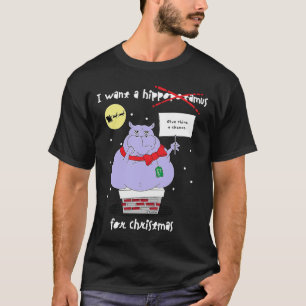 Camiseta Sin hipopótamo para Navidades cita sarcástica