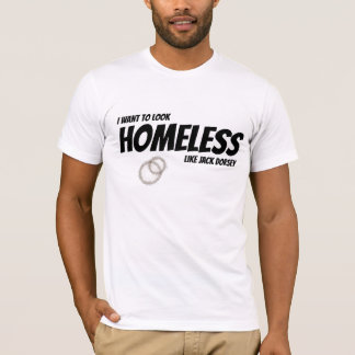 Camiseta Sin hogar como Jack Dorsey