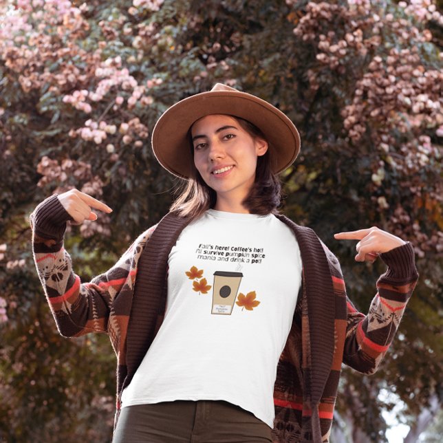 Camiseta SIN hojas de café de especias de calabaza (Subido por el creador)