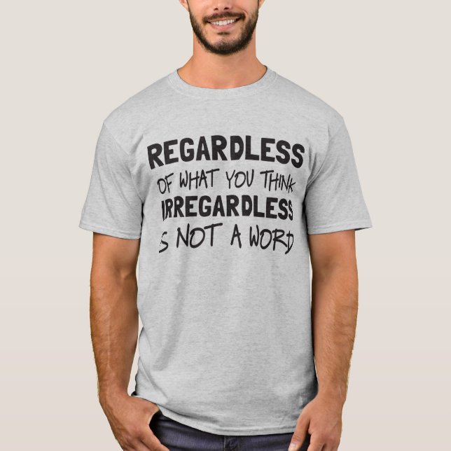 Camiseta Sin importar que sea una palabra (Anverso)