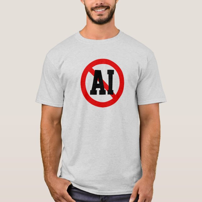 Camiseta Sin inteligencia artificial (Anverso)