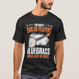 Camiseta Sin jugadores de banjo Músico de Bluegrass Folsi