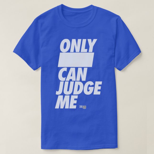 Camiseta Sin juicio oscuro (Diseño del anverso)