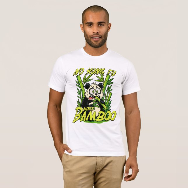 Camiseta Sin Kung Fu, más bambú (Anverso completo)