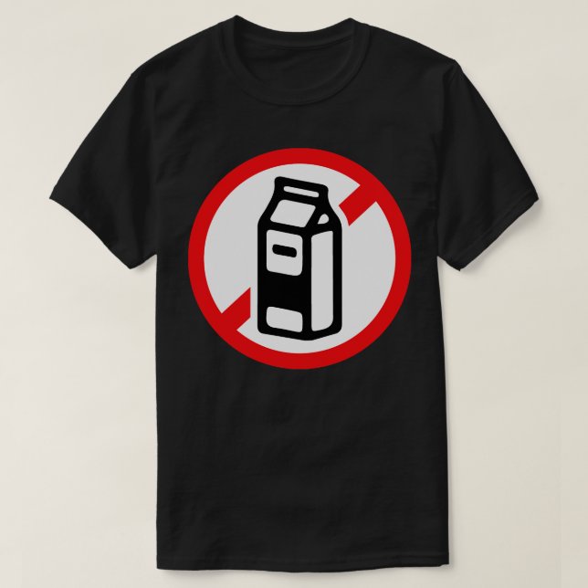Camiseta Sin leche (Diseño del anverso)