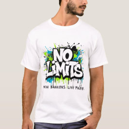 Camiseta Sin Límites – Rompe Barreras. Vive Libre Motivacio