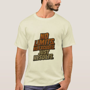 Camiseta Sin Límites. Sin Excusas. Solo Resultados. – Bold 