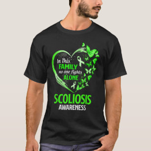 Camiseta Sin lucha solitaria Conciencia de la escoliosis Co