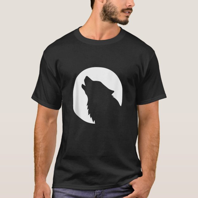 Camiseta sin mangas de luna de lobo (Anverso)