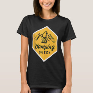 Camiseta sin mangas de silueta de montaña y bosque