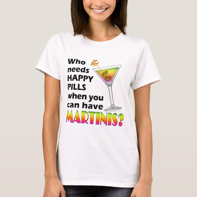 Camiseta sin mangas de Spaghetti - Martinis vs Pil (Anverso)