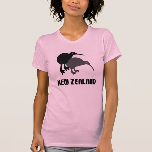 Camiseta sin mangas divertida de Kiwi de Nueva Zel (Anverso)