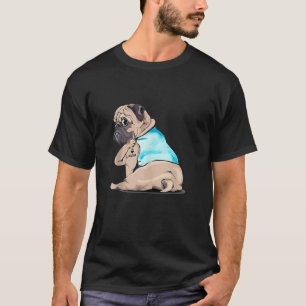 Camiseta sin Mangas Divertida de Pug Tatuado Te Am