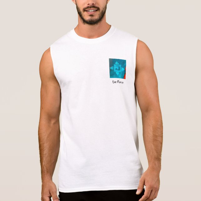 Camiseta Sin Mangas "Feroz vivo" por Marene Origianals Art. (Anverso)