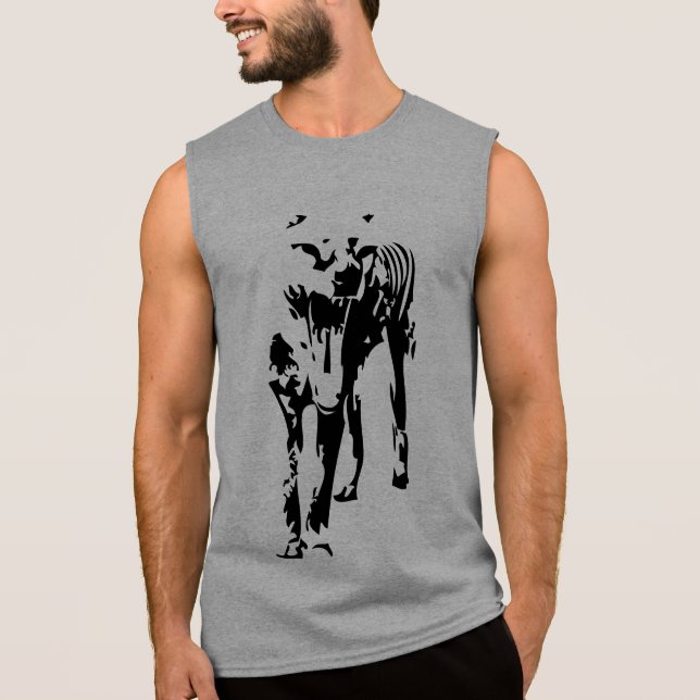 Camiseta Sin Mangas Tigre de Tasmania (tilacino) (Anverso)