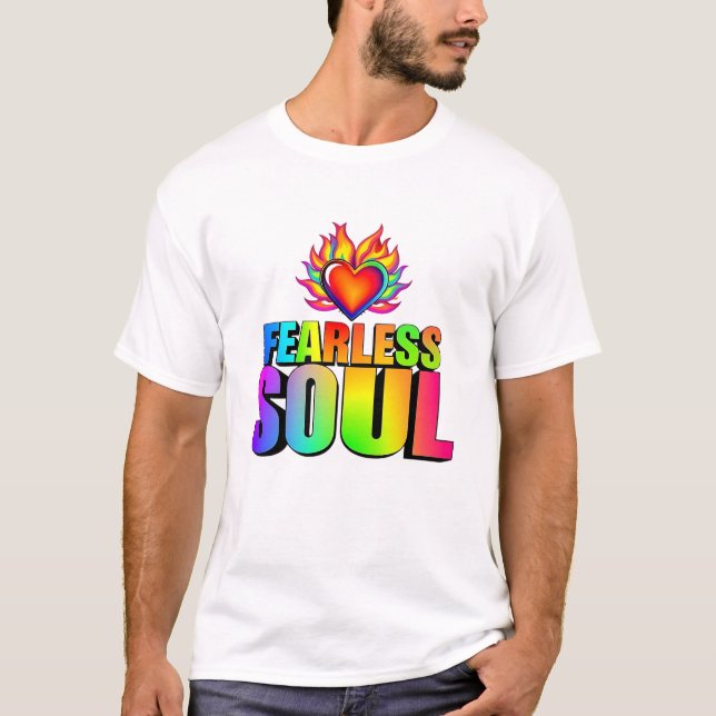 Camiseta sin miedo del icono del alma (Anverso)