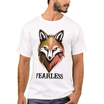 Camiseta sin miedo del lema Wolf - Cuna clásica gr