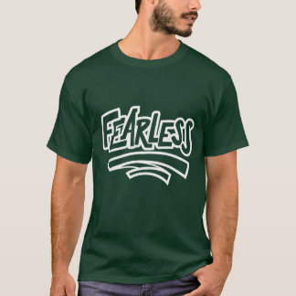 Camiseta Sin miedo - Elegante tipografía decorativa