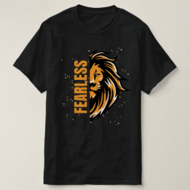 Camiseta Sin miedo - Impresión en negro para hombres