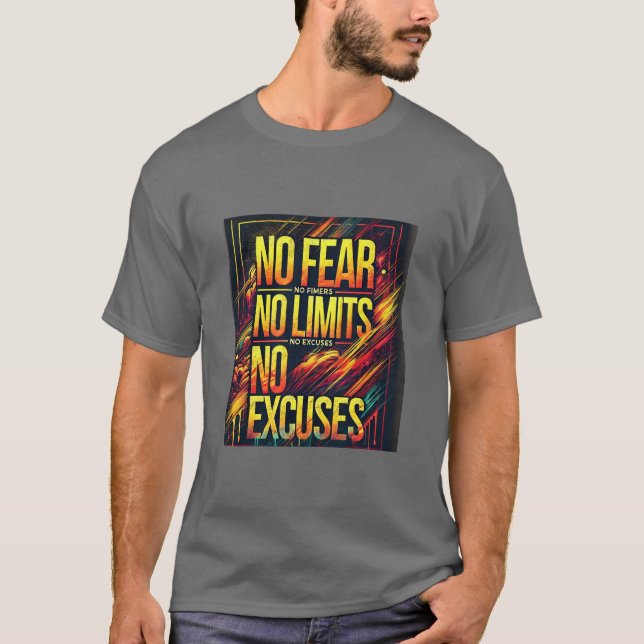 Camiseta Sin miedo, sin límites, sin excusas (Anverso)