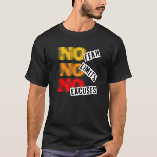 Camiseta Sin Miedo Sin Límites Sin Excusas Motivación Inspi