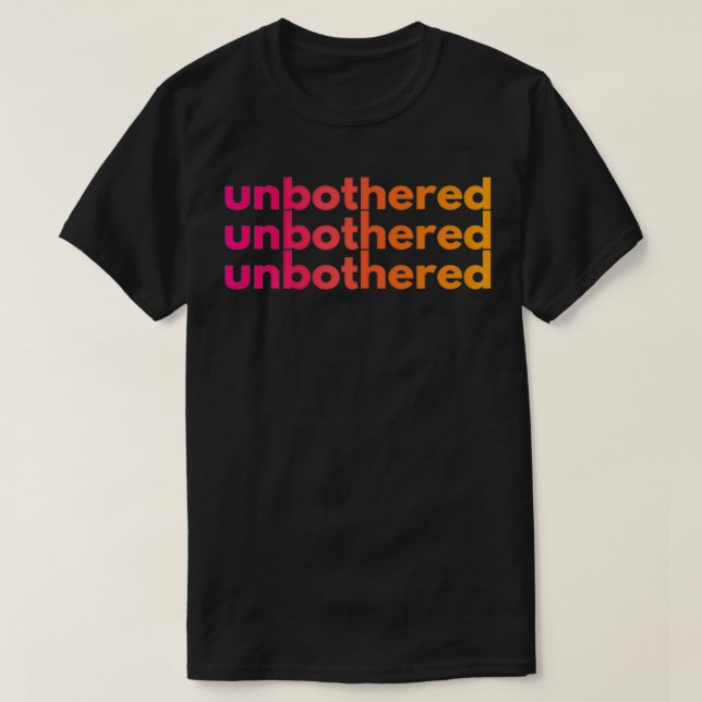 Camiseta Sin molestias (Diseño del anverso)