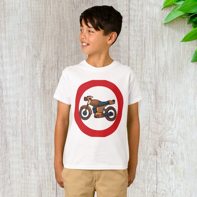 Camiseta Sin motocicletas Rótulo de carretera (Subido por el creador)