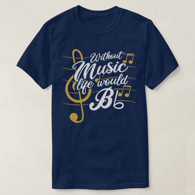 Camiseta Sin Música, El Clásico II Quo De Música Graciosa (Diseño del anverso)