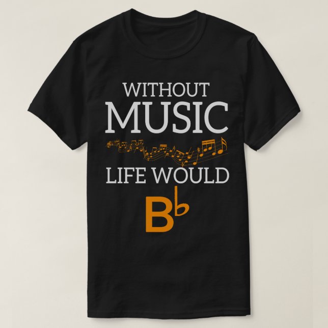 Camiseta Sin Música La Vida Se Bb (Diseño del anverso)