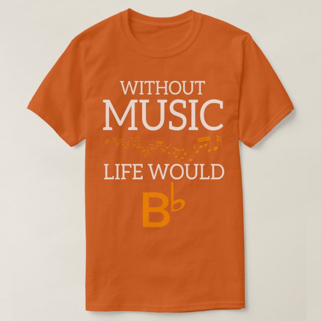 Camiseta Sin Música La Vida Se Bb (Diseño del anverso)