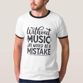Camiseta Sin música la vida sería un error