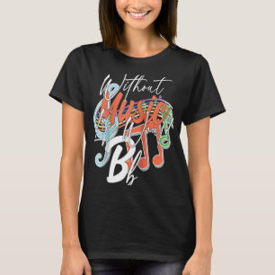 Camiseta Sin Música, Las Citas De Música Flat II Ra