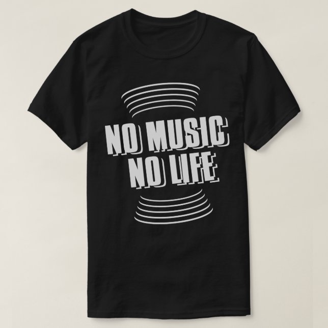 Camiseta sin música ni vida (Diseño del anverso)
